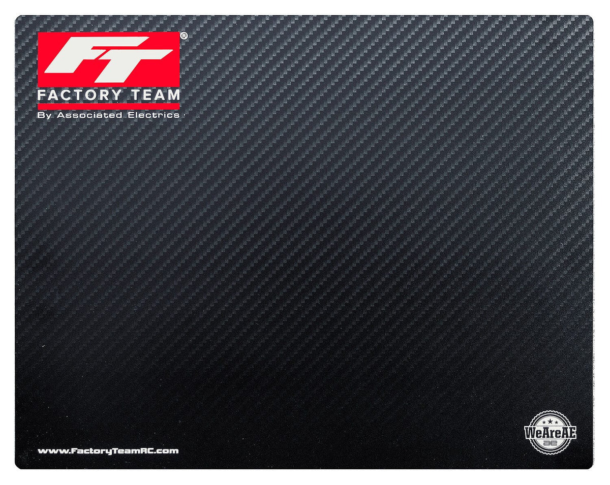 Team Associated Factory Team Carbon Fiber Print Countertop/Setup Mat [SP438]
