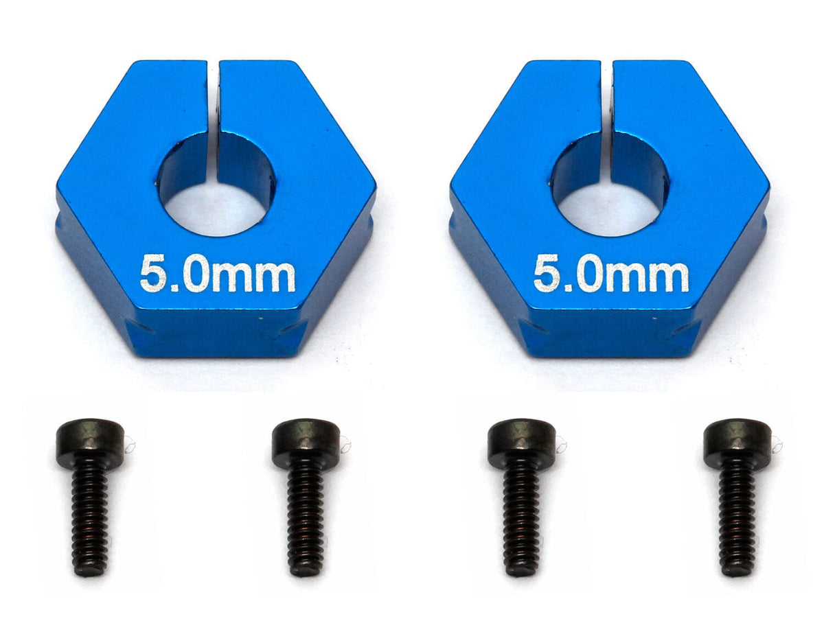 Team Associated Factory Team Clamping Wheel Hexes, 5.0mm offset [91609]