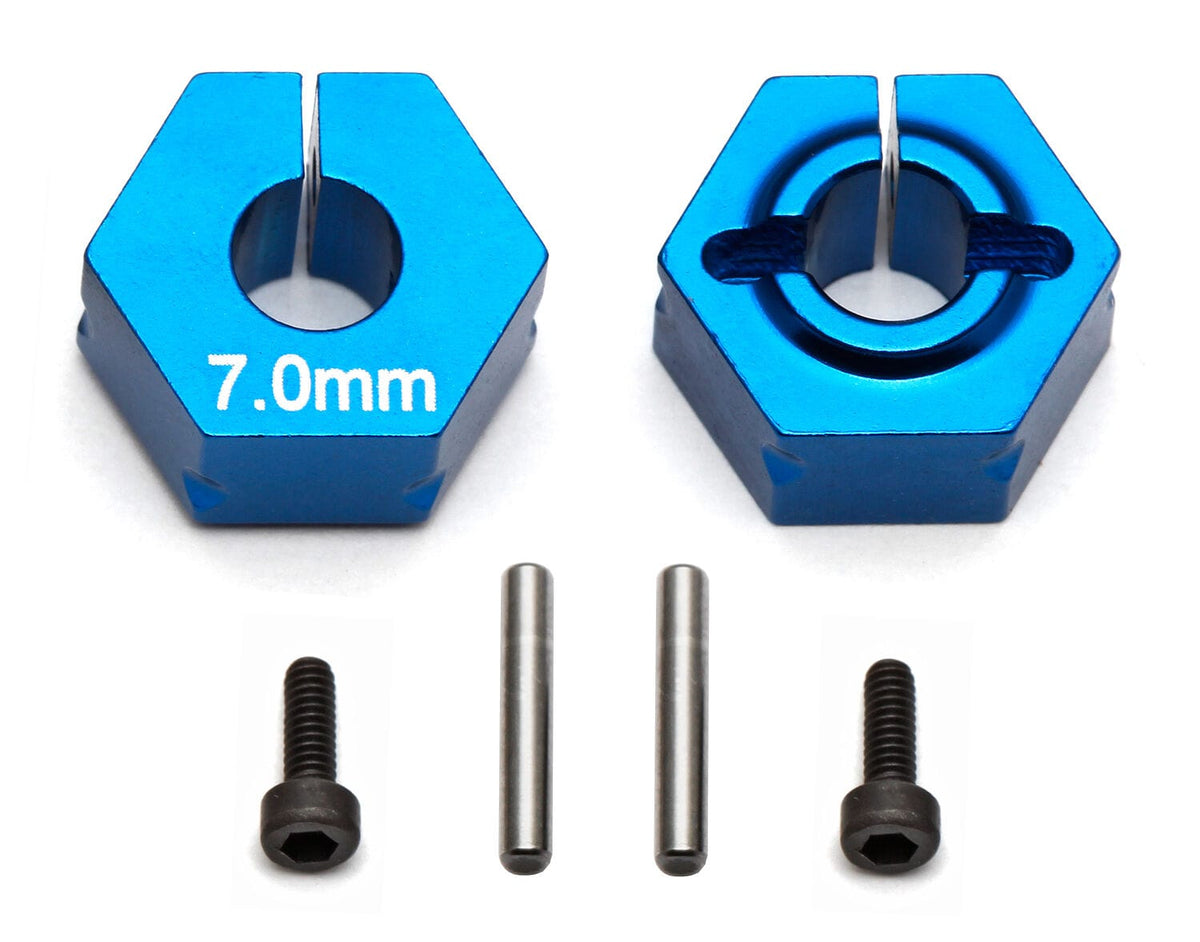 Team Associated Factory Team Clamping Wheel Hexes, 7.0mm offset [91610]