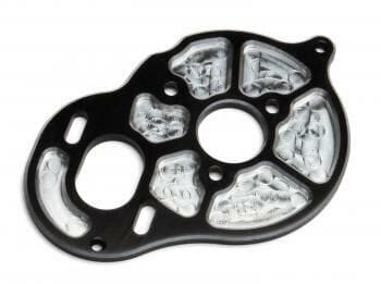 Team Associated Factory Team Milled Motor Plate, black [91546]