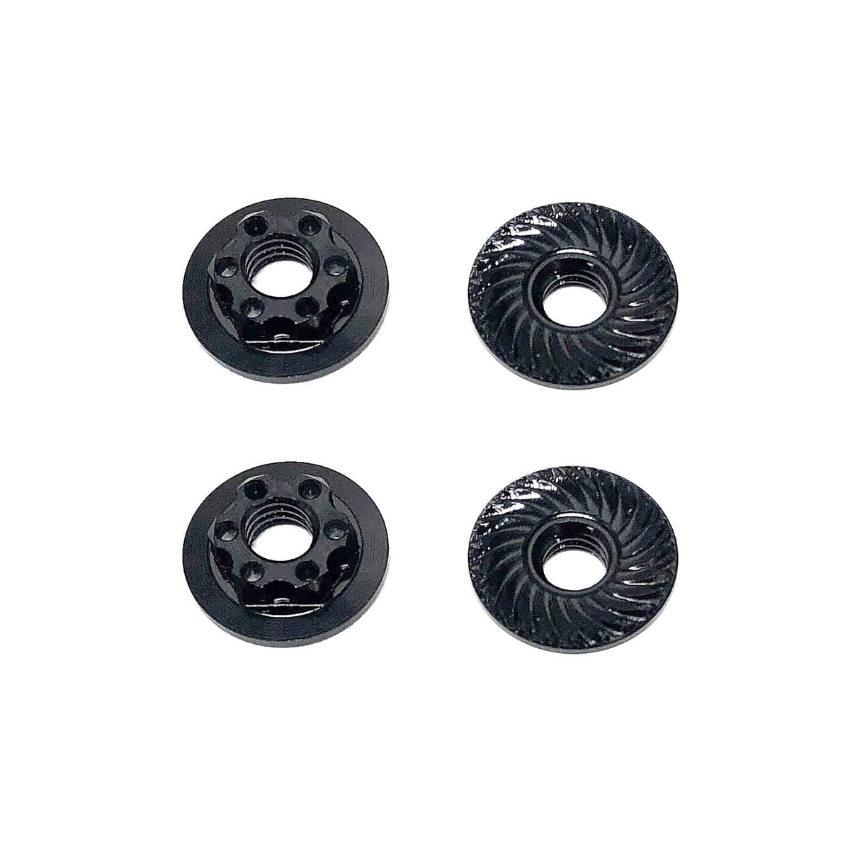 Team Associated Factory Team Nuts, M4 Low Profile Wheel Nuts, black [92254]