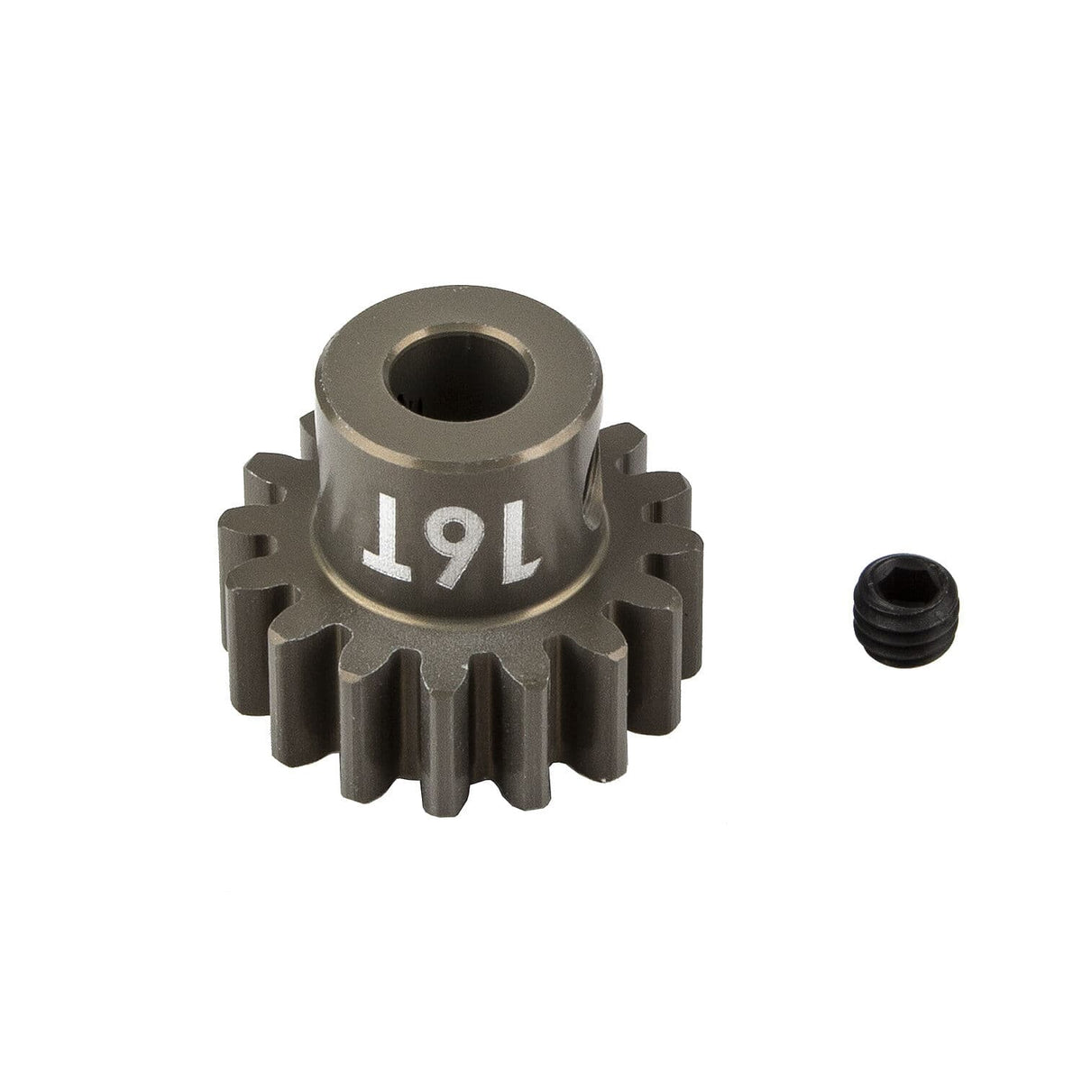 Team Associated Factory Team Pinion Gear, 16T, MOD 1, 5mm shaft, aluminum [89598]
