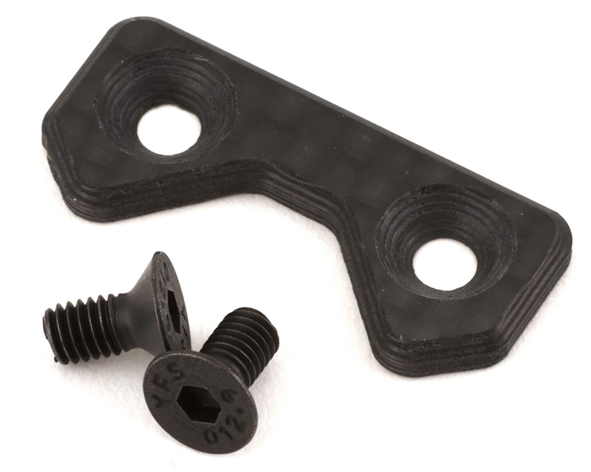 Team Associated Factory Team RC10 One-Piece Front Wing Button, carbon fiber [91916]