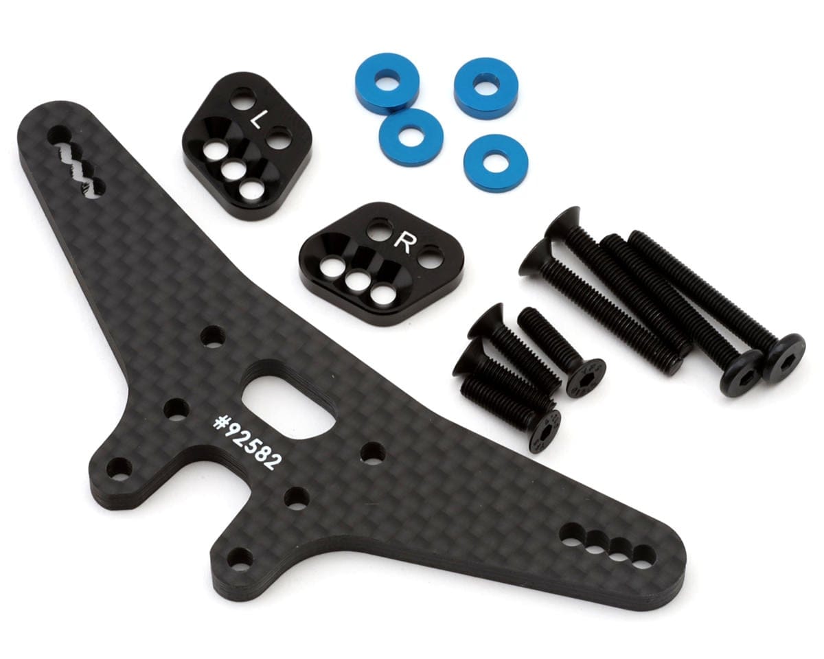 Team Associated Factory Team RC10B7.1 FT Gull Dropper And Rear Shock Tower Conversion Set, -2mm [92582]