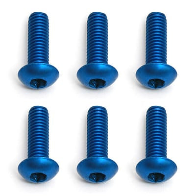 Team Associated Factory Team Blue Aluminum Screws M3x10mm BHCS 8554
