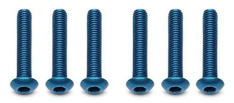 Team Associated Factory Team Screws M3x16mm BHCS blue aluminum - 91542