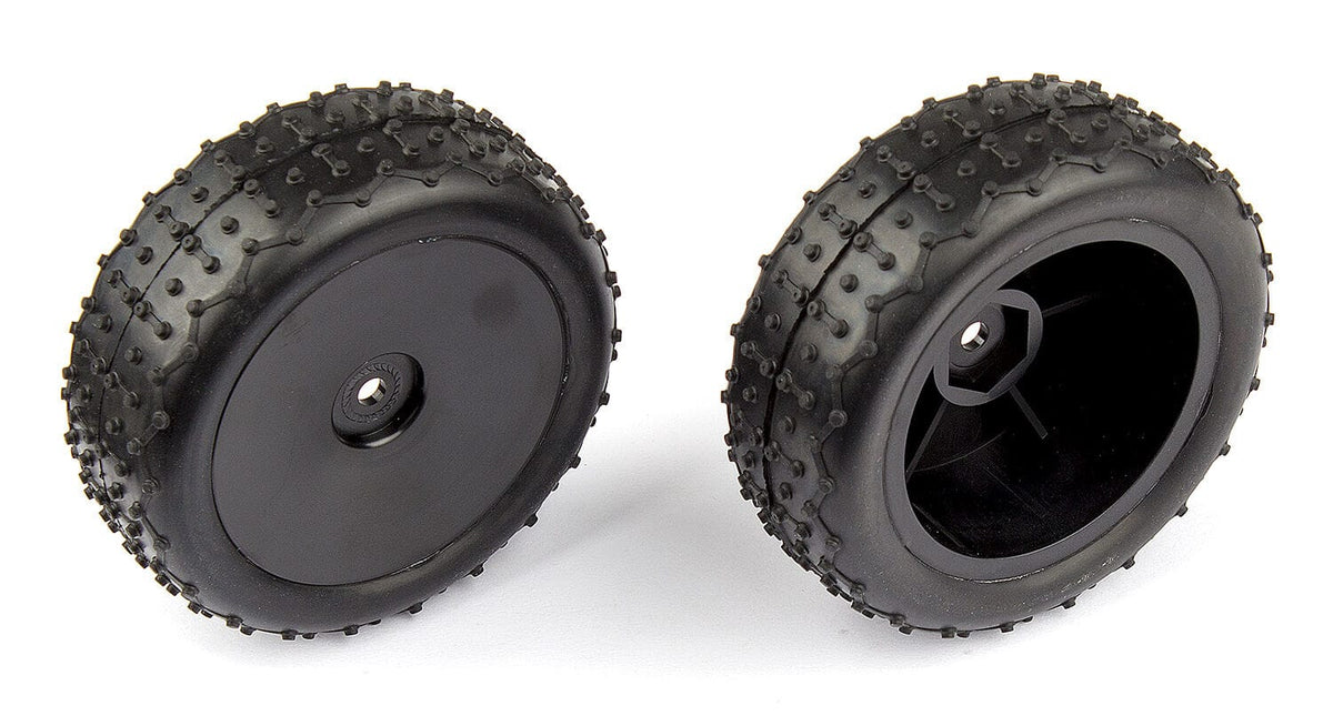 Team Associated Front Narrow Mini Pin Tires, mounted [21539]