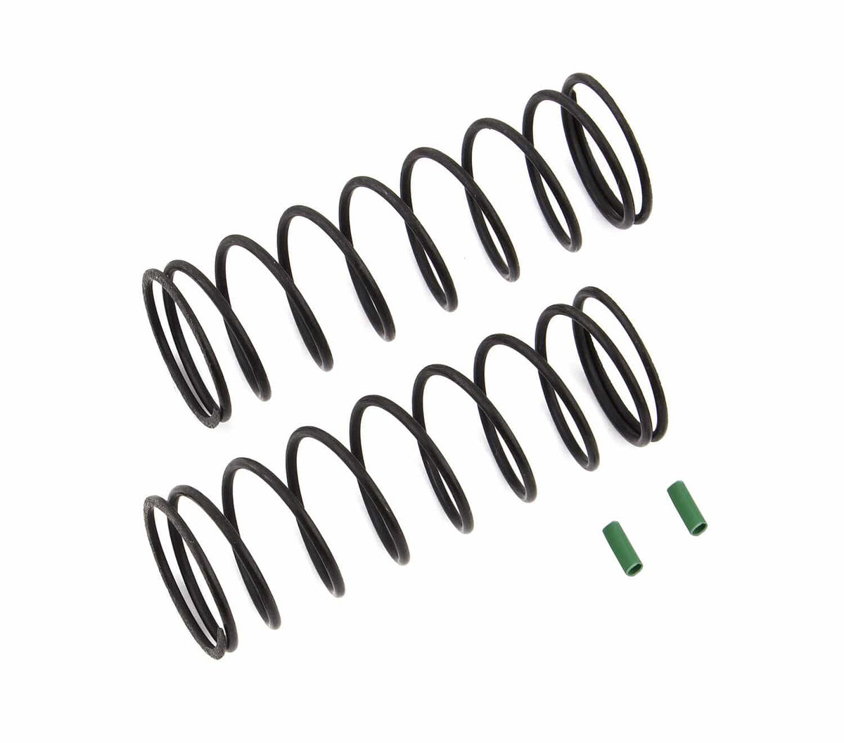 Team Associated Front Springs V2, green, 4.9 lb/in, L70, 9.5T, 1.6D [81222]