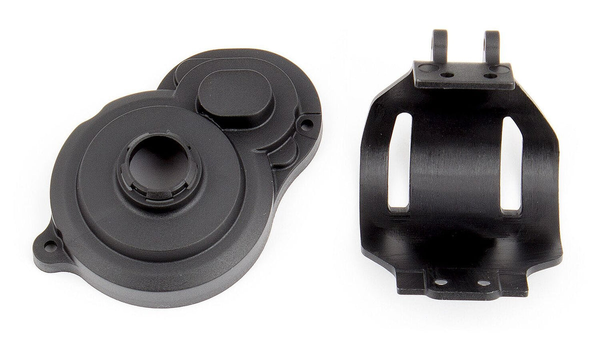Team Associated Gear Cover and Motor Guard, black [91431]