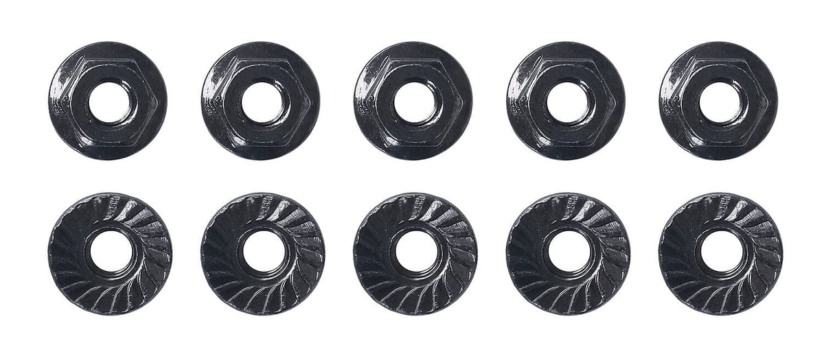 Team Associated M4 Low Profile Serrated Steel Wheel Nuts [91150]