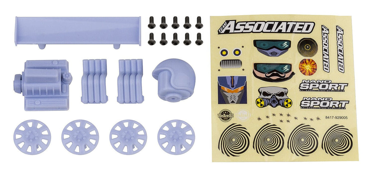 Team Associated NanoSport Race Pack, white [21617]