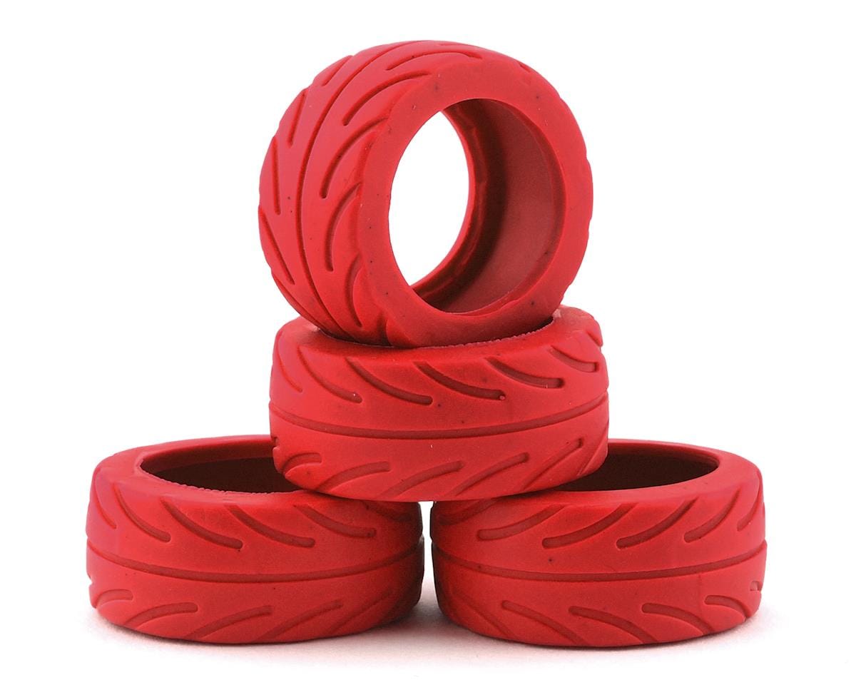 Team Associated NanoSport Radial Tires Red 21609