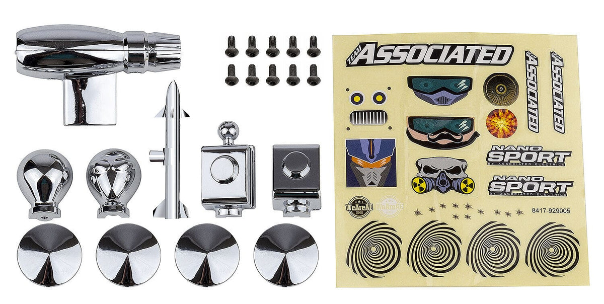 Team Associated NanoSport Space Pack, chrome [21616]