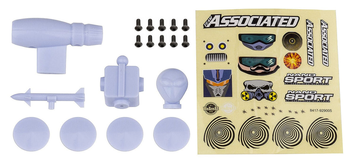 Team Associated NanoSport Space Pack, white [21615]