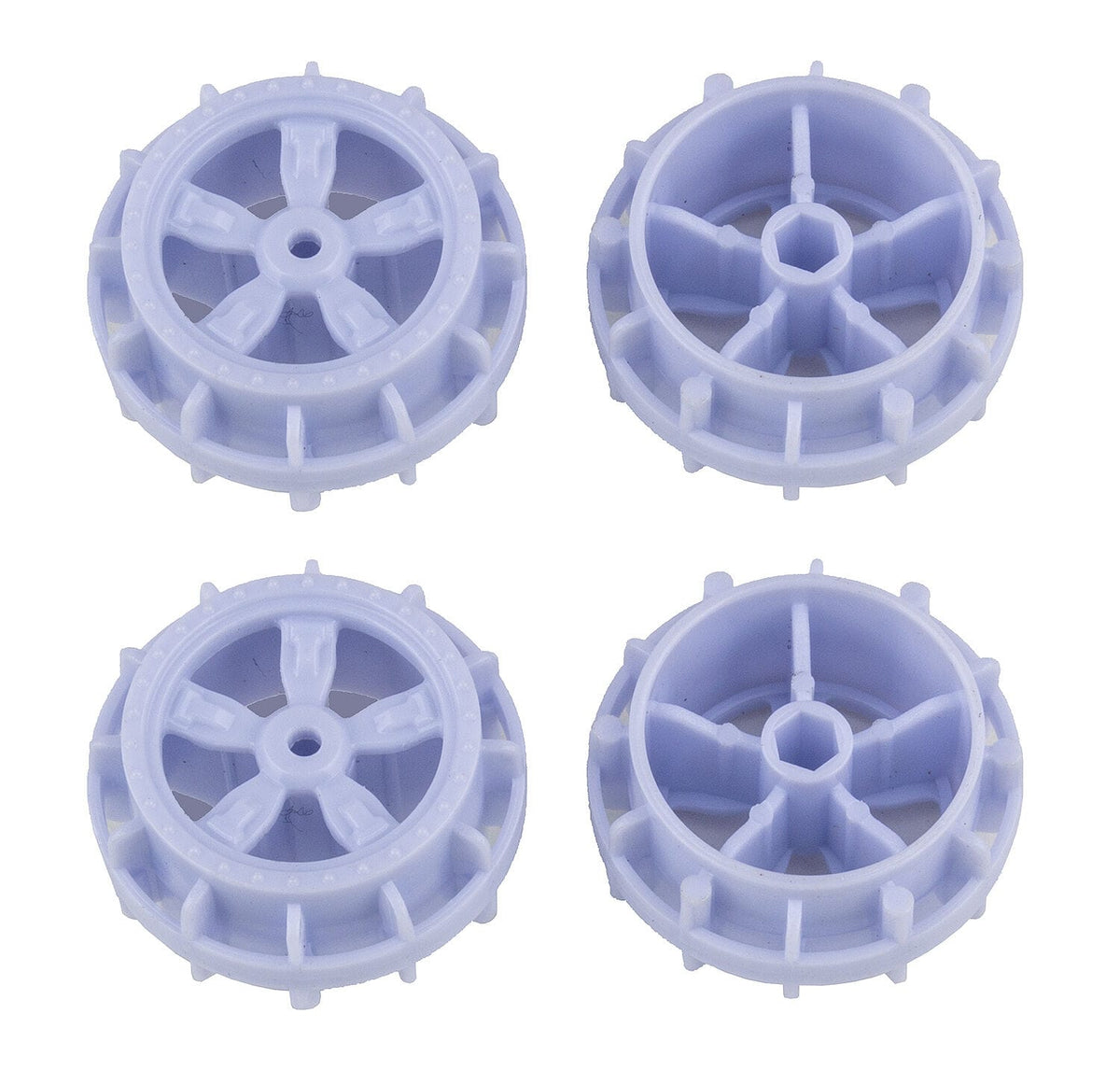 Team Associated NanoSport Wheels, white [21611]