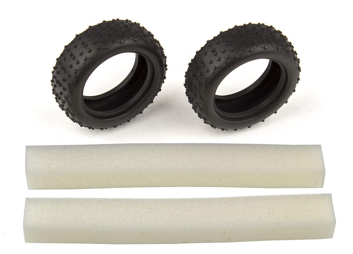 Team Associated Narrow Mini Pin Tires, with inserts [21547]