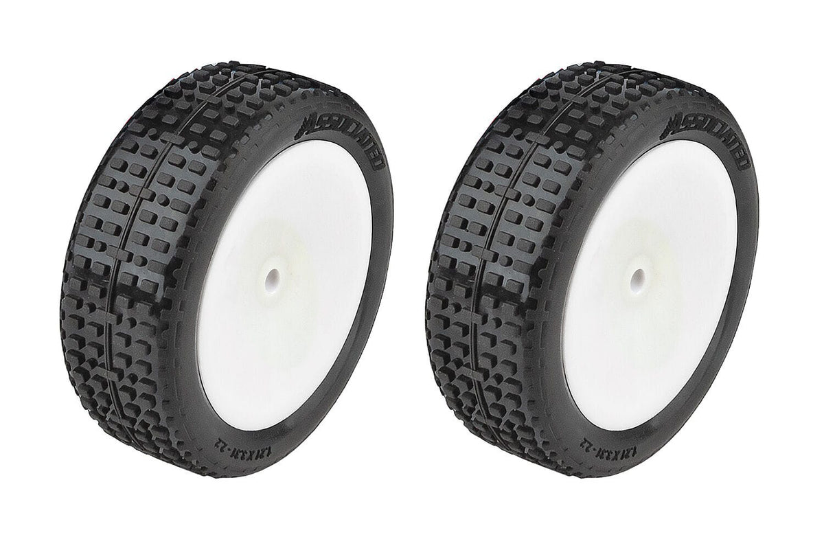 Team Associated RB10 RTR Front Wheels and Tires, mounted [72018]