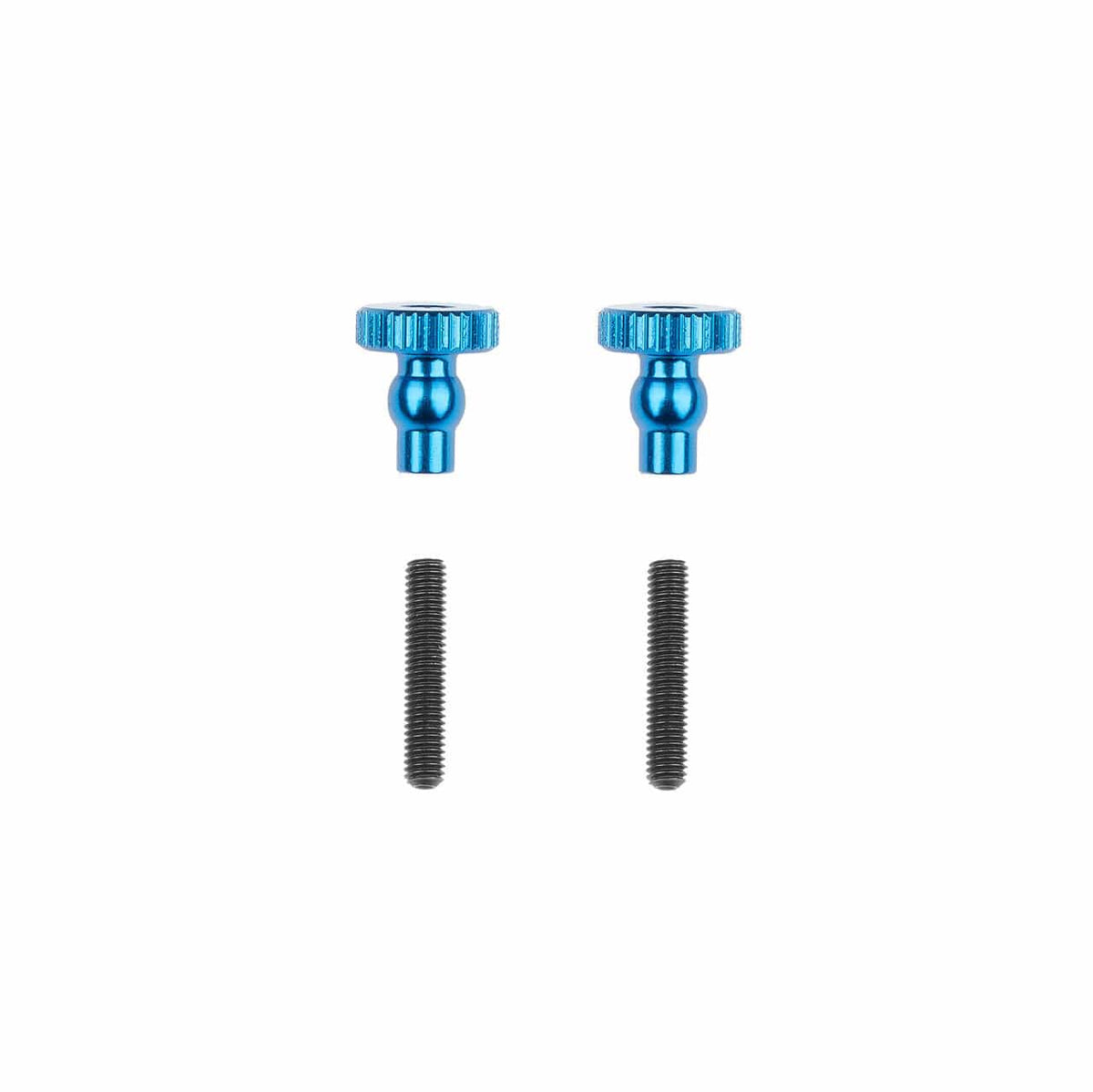 Team Associated RC10 4WD TEAM Car Aluminum Chassis Stiffener Thumb Screws, Blue [6552]