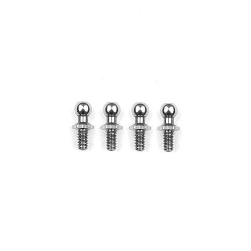 Team Associated RC10 Ballstuds 3.9mm, Silver [6767]