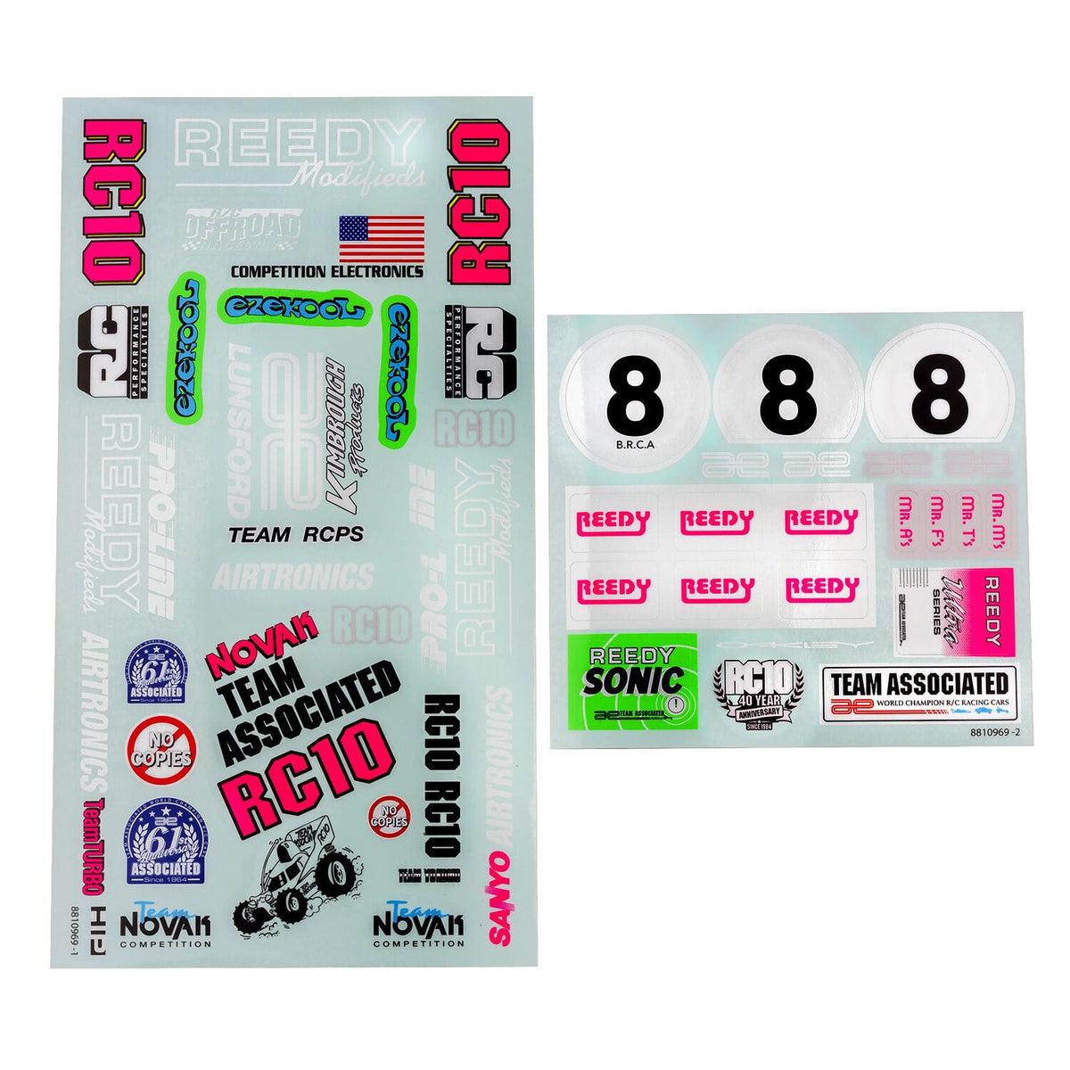 Team Associated RC10 BK Decal Sheet [6757]