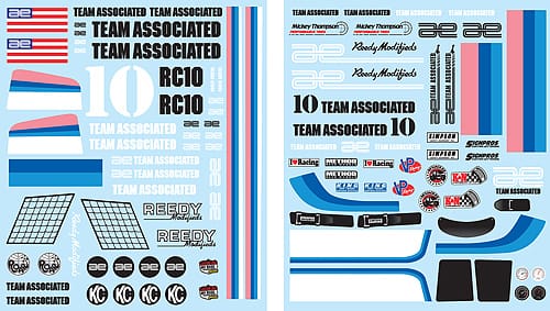 Team Associated RC10 Classic Decal Sheet [6866]