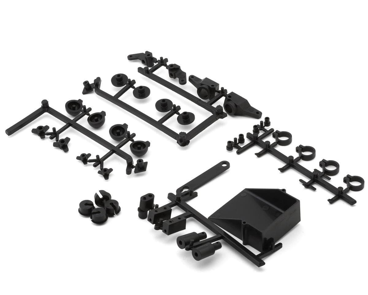 Team Associated RC10 Classic Steering Blocks Rear Hubs and Accessory Parts Black [6653]