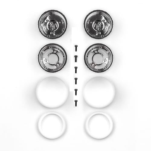 Team Associated RC10 Rear Wheels Chrome 6396