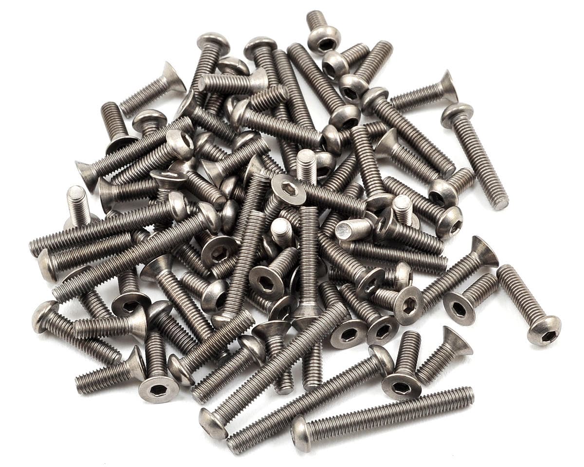 Team Associated RC10B5M Factory Team Titanium Screw Set 91600