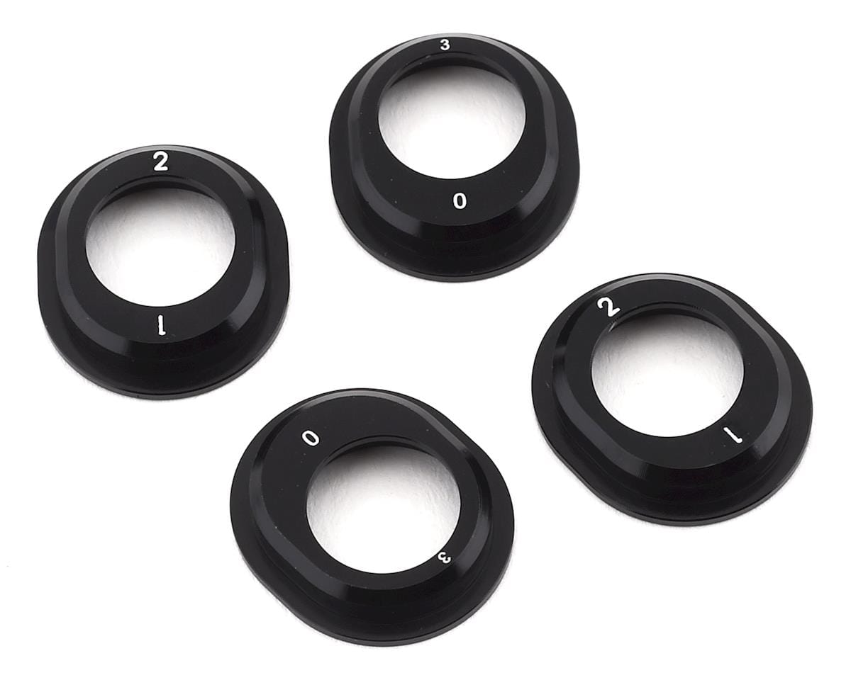 Team Associated RC10B6.1 Aluminum Differential Height Inserts Black [91793]
