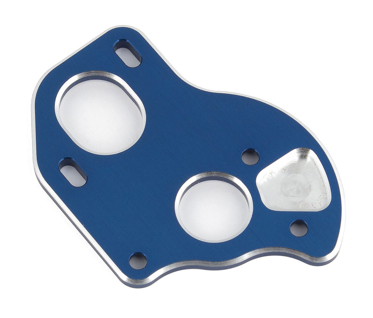 Team Associated RC10B6.1 Laydown/Layback Motor Plate, blue aluminum [91795]