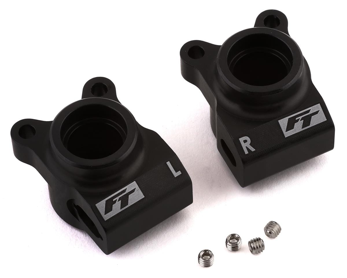Team Associated RC10B6.2 FT Rear Hubs, black aluminum [91878]