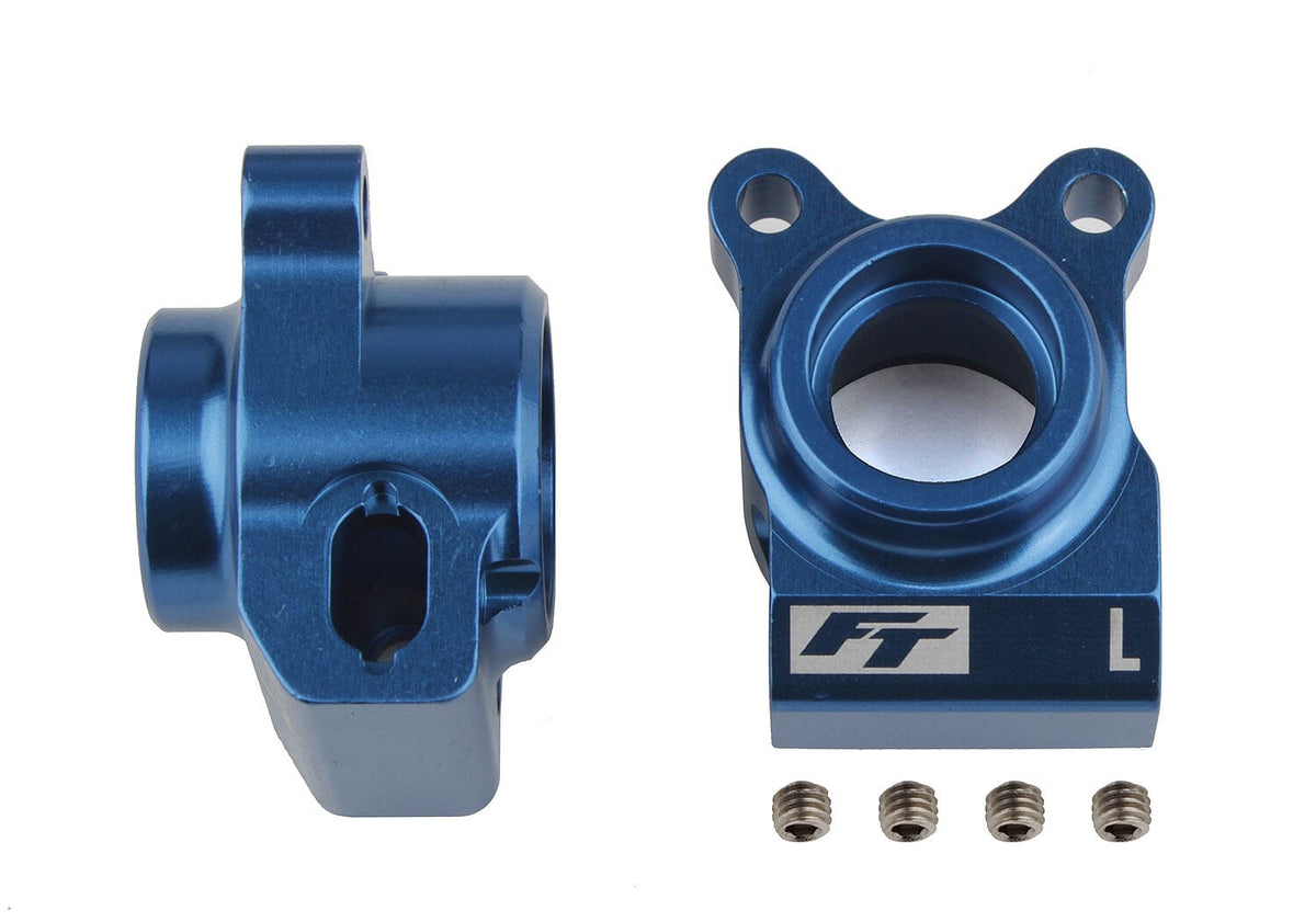 Team Associated RC10B6.2 FT Rear Hubs, blue aluminum [91877]