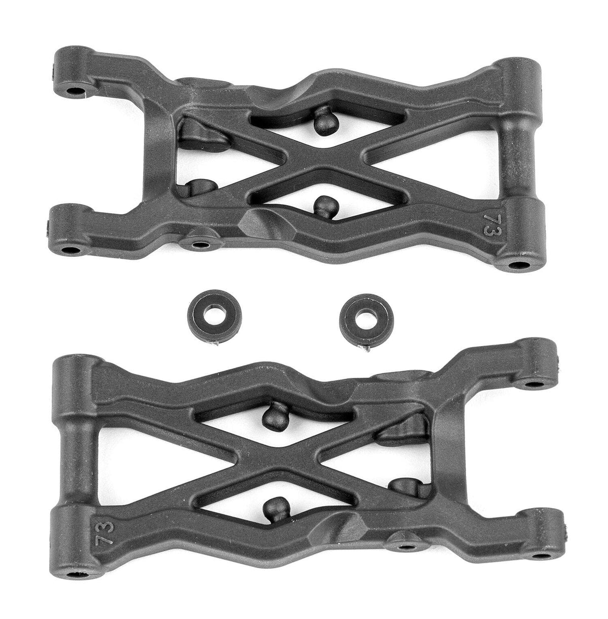 Team Associated RC10B6.2 FT Rear Suspension Arms 73mm, carbon [91873]