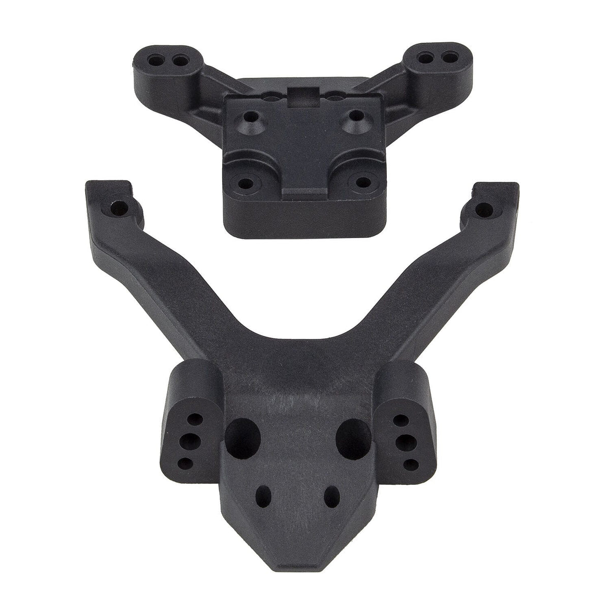 Team Associated RC10B6.4 FT Top Plate and Ballstud Mount, carbon [91972]