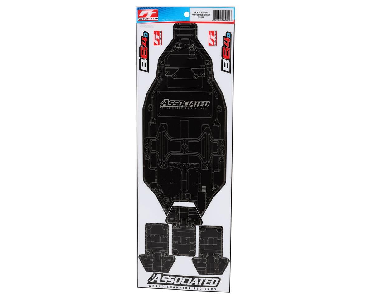 Team Associated RC10B6.4D FT Chassis Protective Sheet, printed [91980]