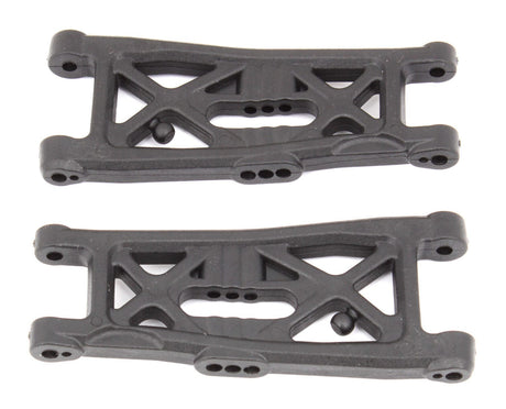 Team Associated RC10B6 FT Front Suspension Arms, gull wing, carbon [91872]