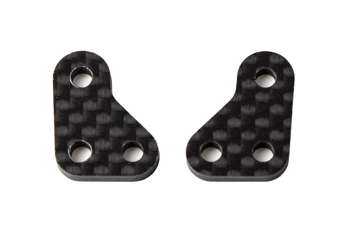 Team Associated RC10B6 FT Steering Arms, carbon fiber [91910]