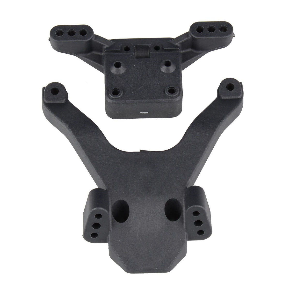 Team Associated RC10B6 FT Top Plate and Ballstud Mount, carbon [91875]