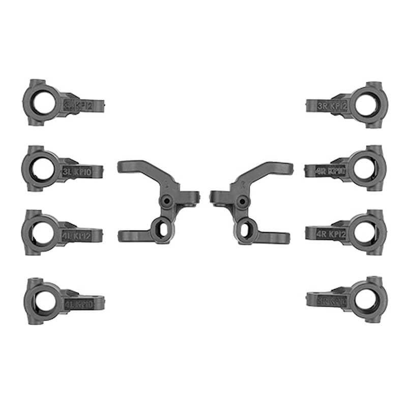 Team Associated RC10B7.1 Factory Team Carbon Caster and Steering Block Set 92577