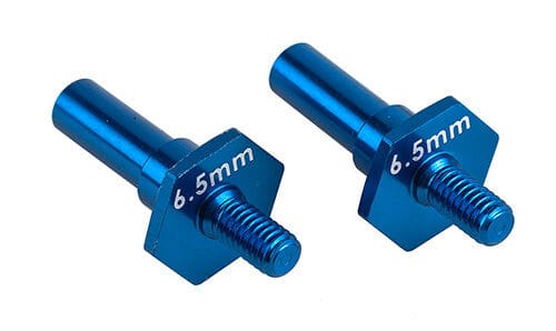 Team Associated RC10B7 Front Axles, 6.5mm, blue aluminum [92462]