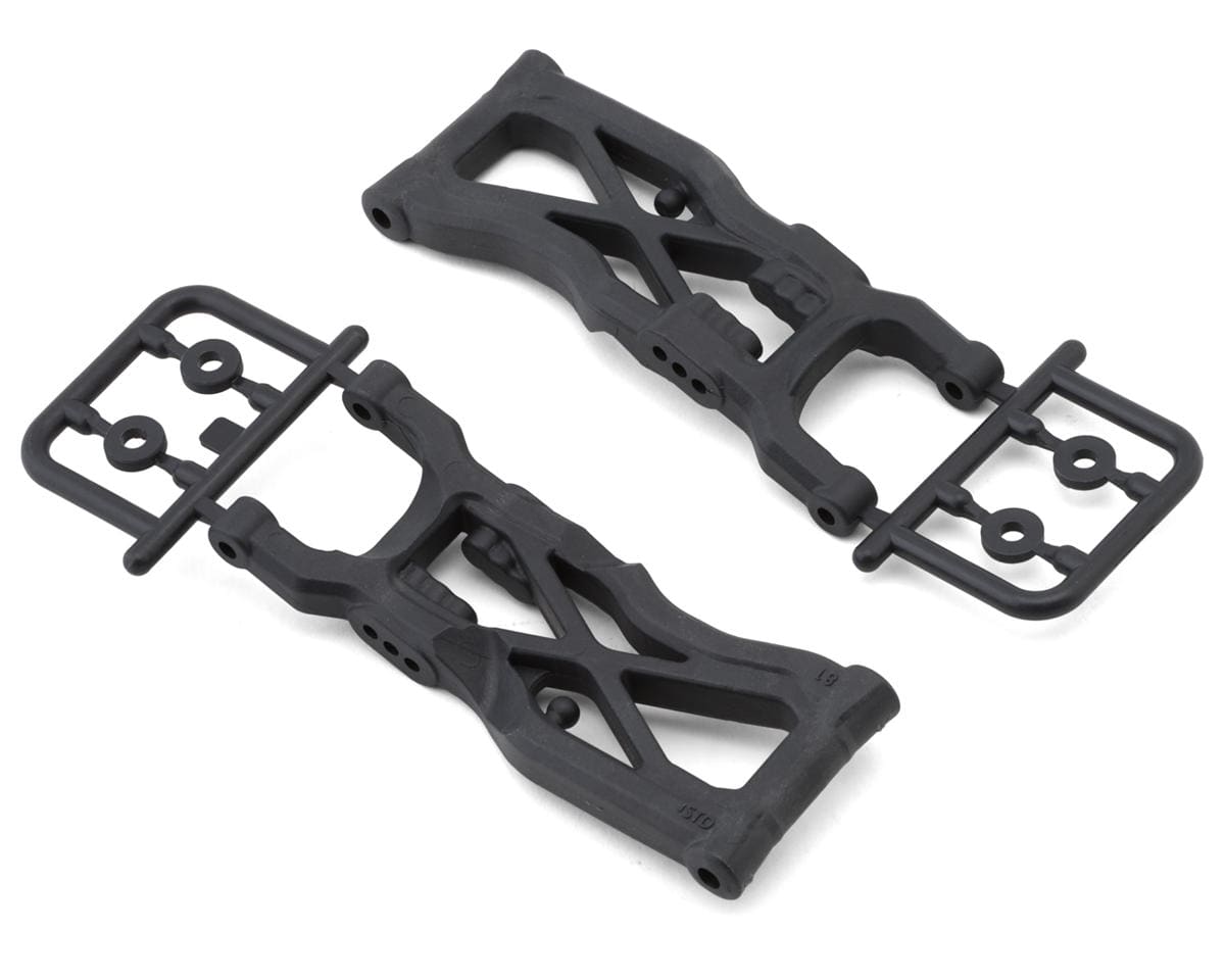 Team Associated RC10B7 FT Carbon Rear Suspension Arms V2, 81mm [92591]