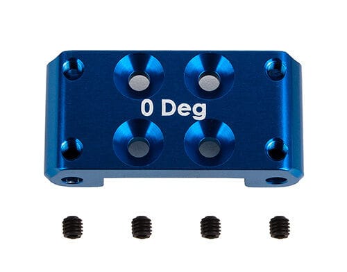 Team Associated RC10B7 FT Front Bulkhead, 0 deg., blue aluminum [92436]