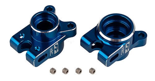 Team Associated RC10B7 FT Rear Hub Set, HRC, blue [92473]