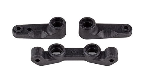 Team Associated RC10B7 FT Steering Bellcrank and Rack Set, carbon [92489]
