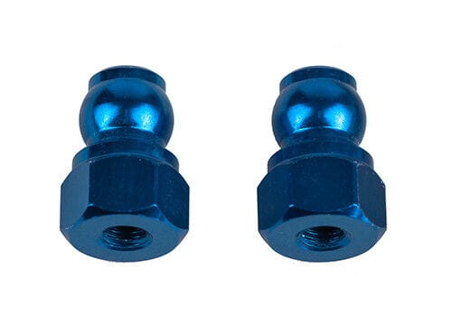 Team Associated RC10B7 Shock Bushings, 8mm, blue aluminum [92443]