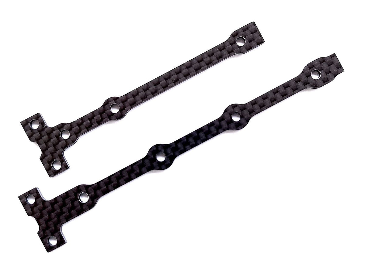 Team Associated RC10B74.1 FT Flex Chassis Brace Support Set, 2.0mm, carbon fiber [92283]