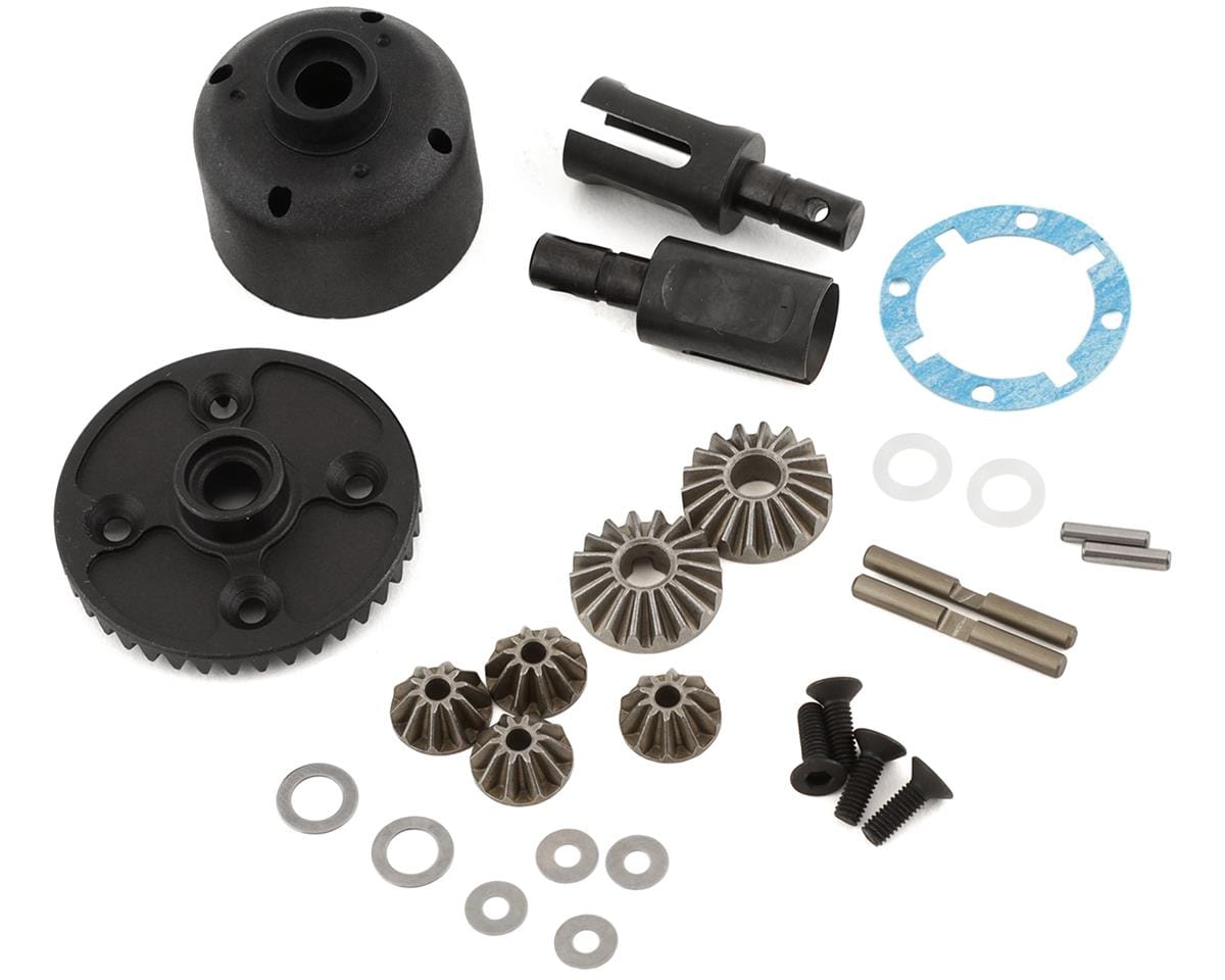 Team Associated RC10B74.1 LTC Differential Set, front and rear [92354]