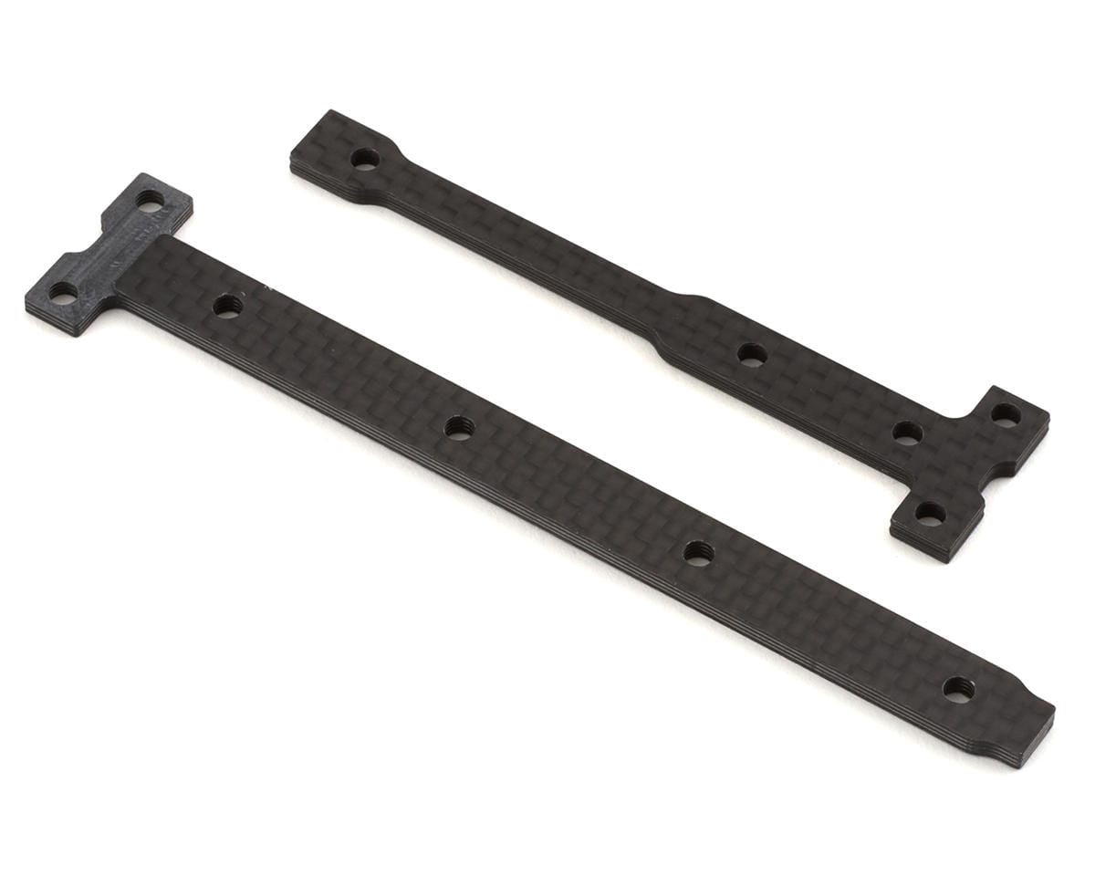 Team Associated RC10B74.2 FT Carbon Fiber Stiff Chassis Brace Support Set, 2.5mm [92365]