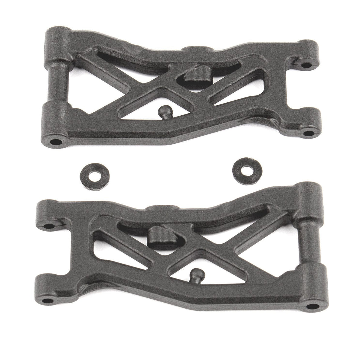 Team Associated RC10B74 FT Front Suspension Arms, carbon [92297]