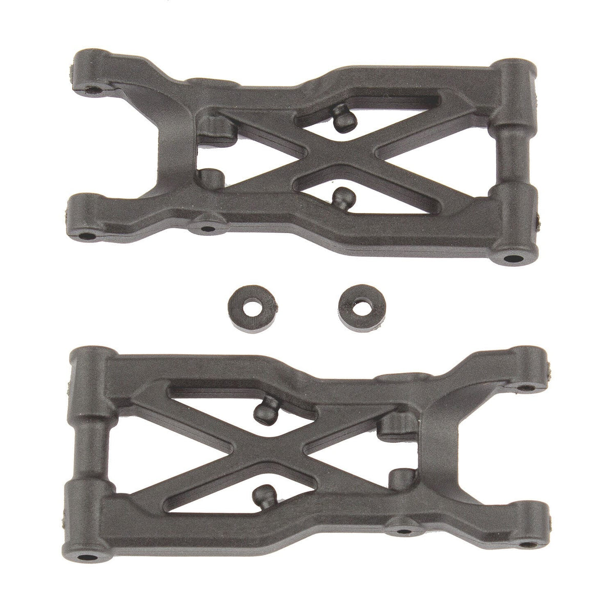 Team Associated RC10B74 FT Rear Suspension Arms, carbon [92298]